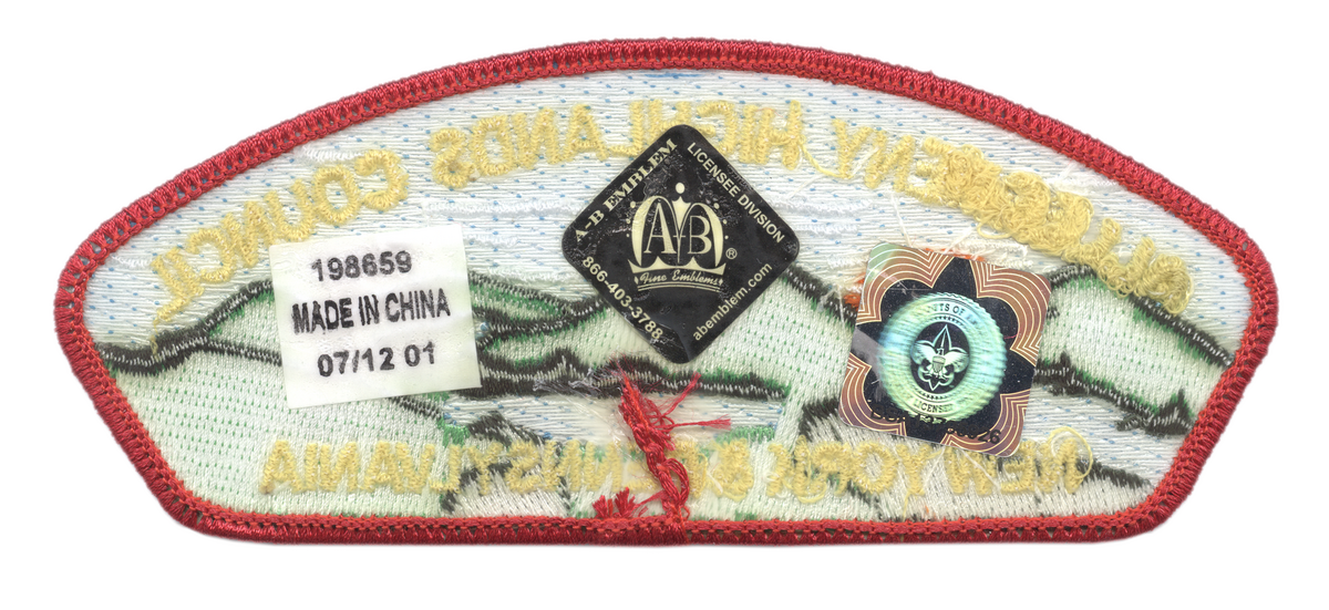 Allegheny Highlands S-116 (back)