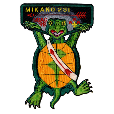 Mikano 1998 NOAC Set - Ordeal Sash with Orange Belly